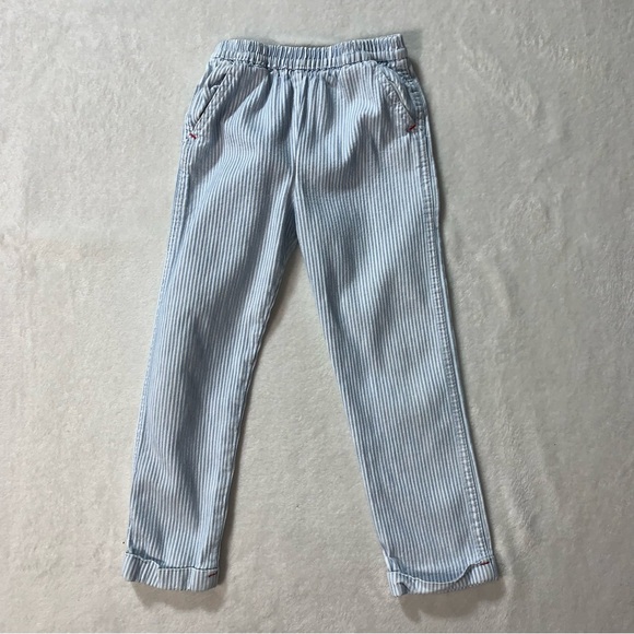 Vintage Oshkosh boys striped jeans size 5 elastic waist pull on straight - Picture 1 of 6
